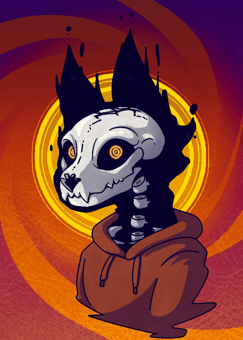 Skelecat my discord icon usually