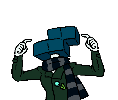 tetromania a figure with a tetris piece for a head that keeps swapping between all varieties